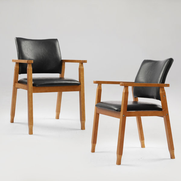 Andover Mills™ Salzer Upholstered Arm Chair in Black & Reviews Wayfair